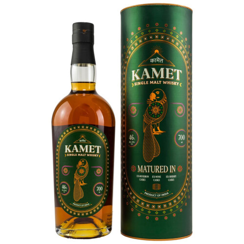 Kamet Indian Single Malt Whisky 46% vol. 0,70l im Shop kaufen