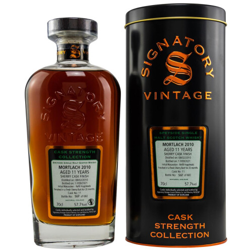Mortlach 2010/2021 Whisky 10 YO Cask #11 Signatory Vintage 57,7% vol. 0,70l im Spirituosen Shop bestellen