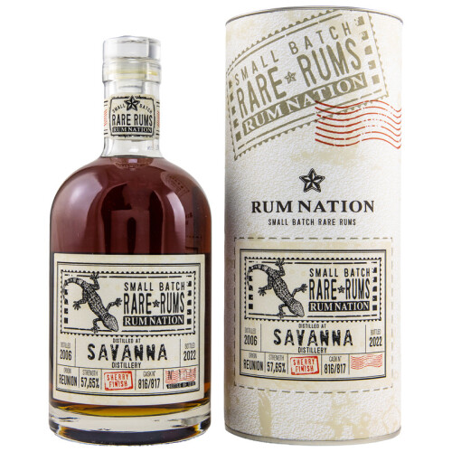Savanna 2006/2022 Sherry Finish - Rum Nation 57,65% 0,70l