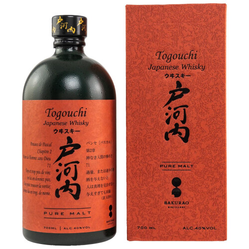 Togouchi Pure Malt Japanese Blended Whisky in Geschenkverpackung 40% vol. 0.7l