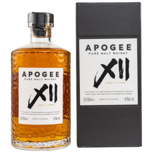 Apogee XII Pure Malt Blended Whisky 12 YO in Geschenkverpackung - Bimber Distillery 46,3% vol. 0.7l