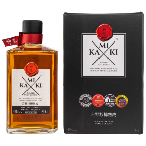 Kamiki Blended Malt Whisky - Japanese Cedar Casks Finish 48% 0.50l