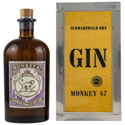 Monkey 47 Schwarzwald Dry Gin in Holzkiste 47% vol. 0.50l