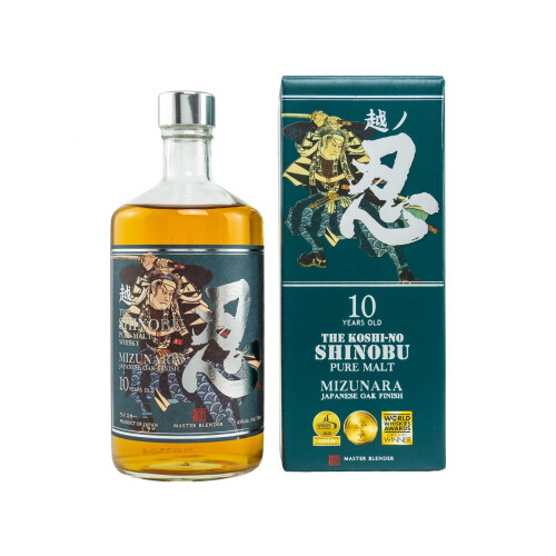 Shinobu 10 Jahre Whisky Blended Japan - Mizunara Oak Finish 43% 0.7l