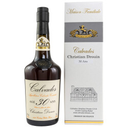 Christian Drouin 30 Jahre Calvados A.O.C in Geschenkverpackung 40% vol. 0.70l