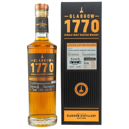 1770 Glasgow Original Peated Moscatel Finish 2018/2022 - 3 YO Whisky 60,1% 0.50l