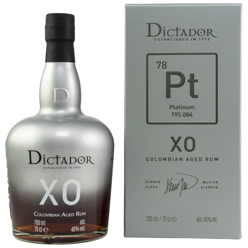 Dictador Platinum XO Rum 40% 0.7l
