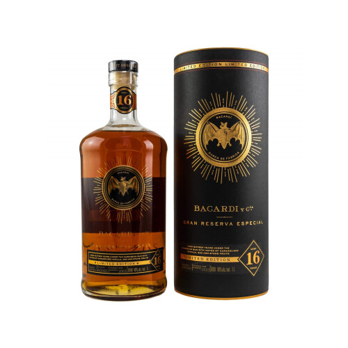 Bacardi 16 Jahre Gran Reserva Especial Rum 40% 1 Liter