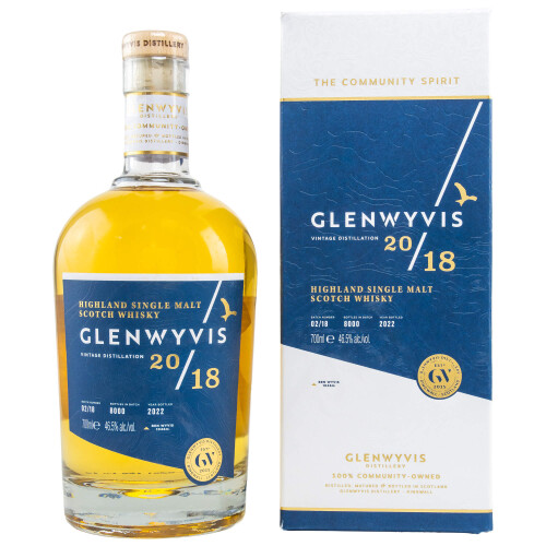 GlenWyvis Highland Single Malt Whisky Release 2022 Batch 02/18 Schottland