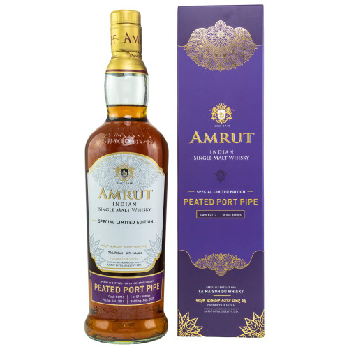 Amrut 2014/2020 - 6 YO Peated Port Pipe #2713 Single Malt Whisky 60% 0.7l