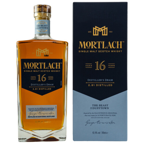 Mortlach 16 Jahre Distillers Dram Whisky 43,4% 0.7l