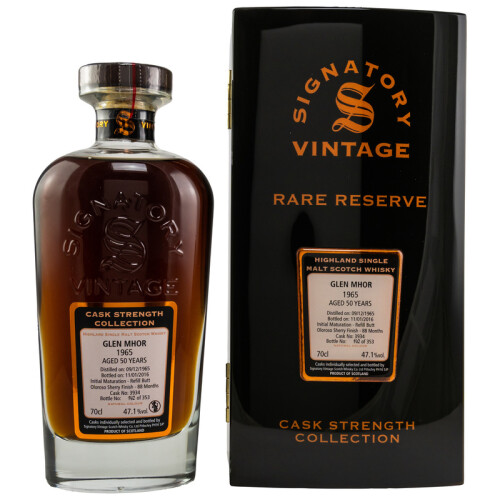 Glen Mhor Vintage 1965 - 50 Jahre Signatory Rare Reserve Whisky 47,1% 0,70l