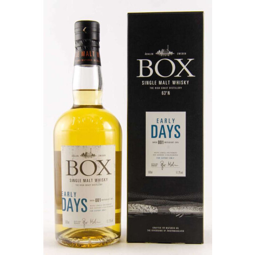 Box Early Days Batch 001 Single Malt Whisky Schweden
