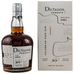 Dictador Parrafo I 18 Jahre 2004/2022 Borbon Rum 46% 0.7l