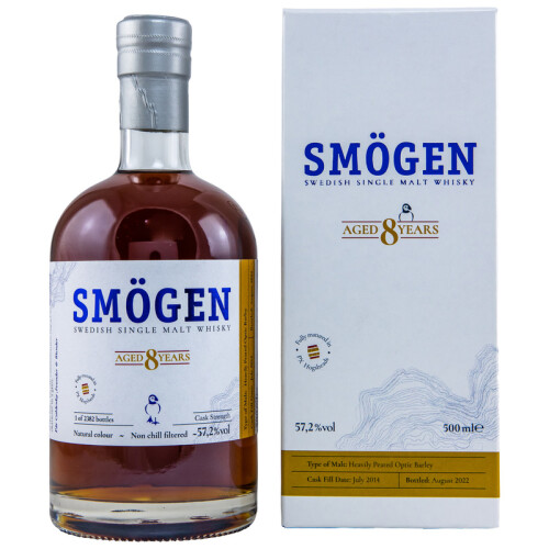 Smögen 2014/2022 - 8 Jahre PX Cask Schweden Whisky 57,2% 0.5l