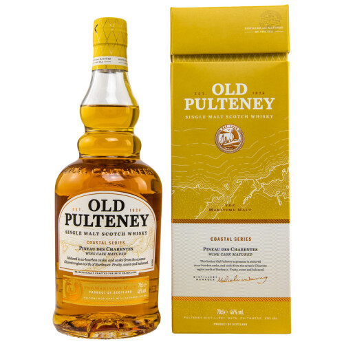 Old Pulteney Pineau des Charentes | The Coastal Series | Schottland Whisky | Highland Single Malt | Geschenkbox - 46% 0,70l