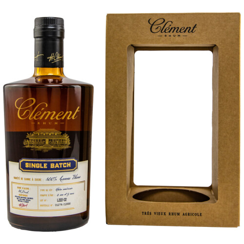 Clement Rum Single Batch 4 Jahre Rhum Agricole Martinique 46,5% 0,50l