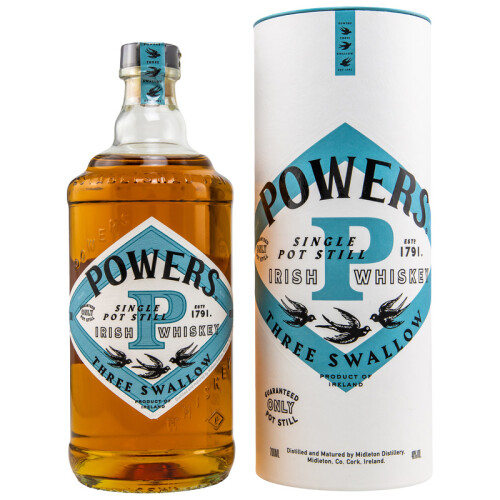 Powers Three Swallow Single Pot Still Irish Whiskey 0,70l 40% vol.