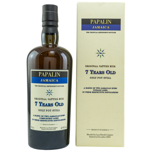 Papalin Rum 7 Jahre Jamaica Rum Worthy Park & Hampden 47% 0,70l