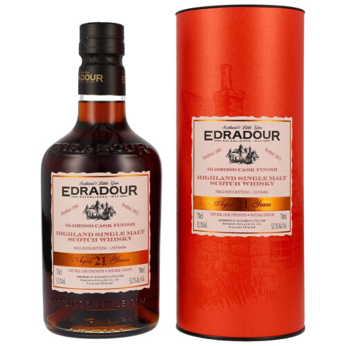 Edradour Whisky 21 YO 2001-2023 Oloroso Sherry Finish 52,1% 0,70l