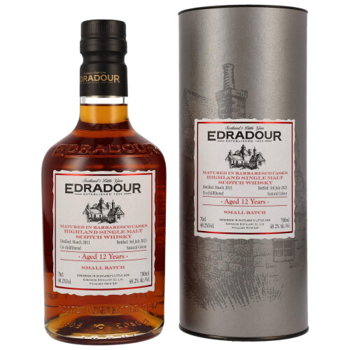 Edradour Whisky Barbaresco Wine Casks 12 YO 2011-2023 (48,2%)