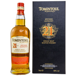 Tomintoul 21 Jahre - Single Malt Whisky Schottland 40% 0,70l