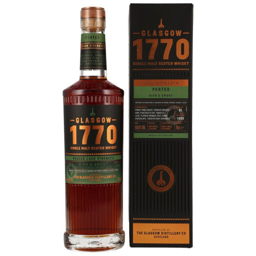 1770 Glasgow Peated Cask Strength PX Cask Finish Batch #1 Whisky 60,8% 0,70l