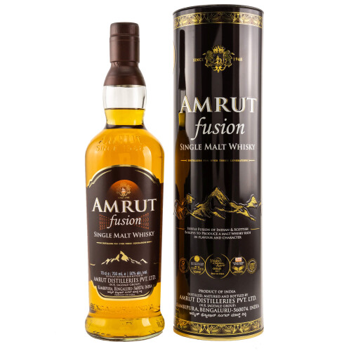 Amrut Fusion Whisky Indien Single Malt Tube