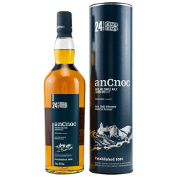 AnCnoc 24 Jahre | Schottland Whisky | Single Malt Scotch Speyside | Non Chill Filtered | Natural Colour | Tube - 46% 0,70l