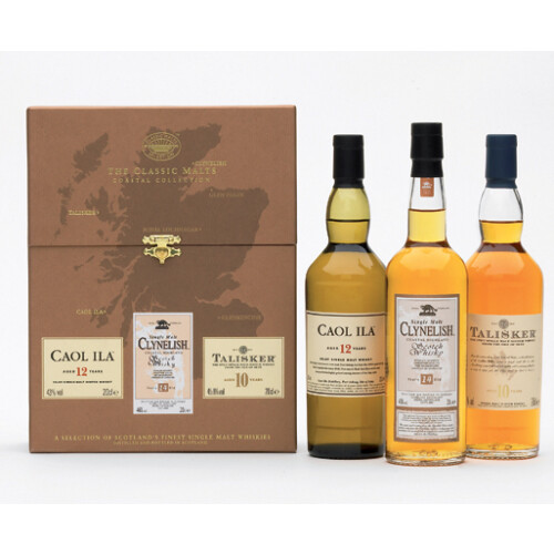 Classic Malts Whisky Coastal Collection 3x0,20l (Braun)