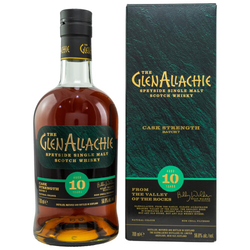 GlenAllachie 10 Jahre Cask Strength Batch 7 Whisky 56,8% 0.7l