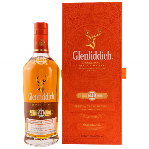 Glenfiddich 21 Jahre Reserva Rum Cask Finish 43,2% vol. 0.70l