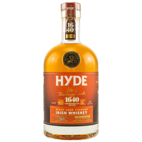 Hyde No 8 Stout Cask Finish Irish Whiskey 43% vol. 0,70 Liter