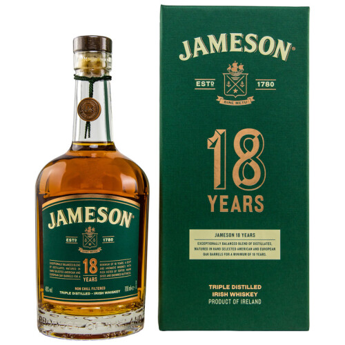 Jameson 18 Jahre Triple Distilled Irish Whiskey 46% 0,70l