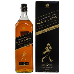 Johnnie Walker Black Label 12 Jahre Blended Whisky 40% -...