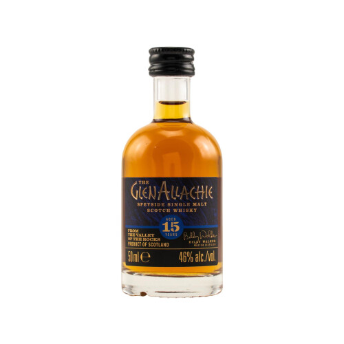 GlenAllachie 15 YO Whisky Miniatur 46% 50ml