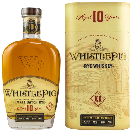 Whistle Pig 10 Jahre Straight Rye Whiskey Kanada 50% 0,70l
