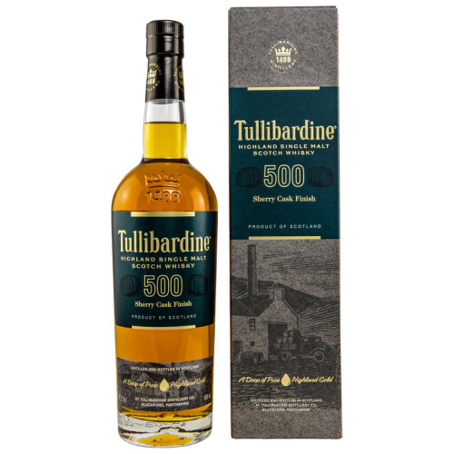 Tullibardine 500 Highland Single Malt Whisky Sherry Finish 43% vol. 0.70l im Shop kaufen
