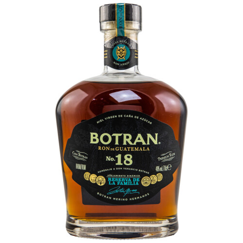 Botran 18 Sistema Solera 1893 Rum Guatemala | Ron Anejo Reserva de Familia - 40% 0.7l