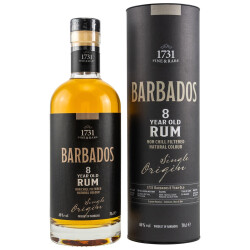 1731 Rum Fine & Rare Barbados 8 YO in Tube 46% vol....