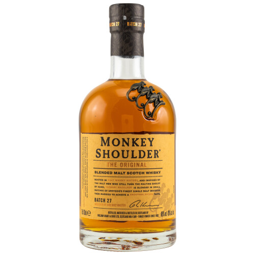 Monkey Shoulder Blended Whisky 40% vol. 0,70 Liter