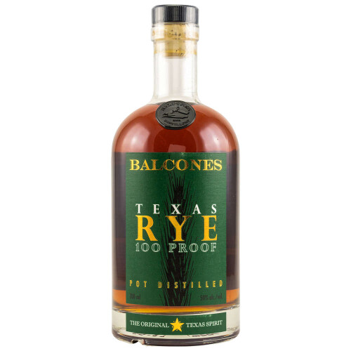 Balcones Texas Rye 100% Pot Distilled Spirit Whiskey