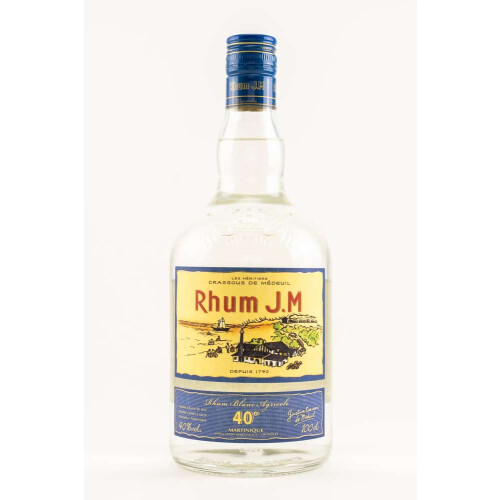 JM Blanc-White Rhum Agricole 40% vol. (1 Liter)