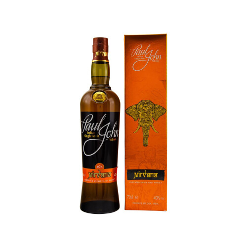 Paul John Nirvana Single Malt Whisky Indien 40% 0.70 l