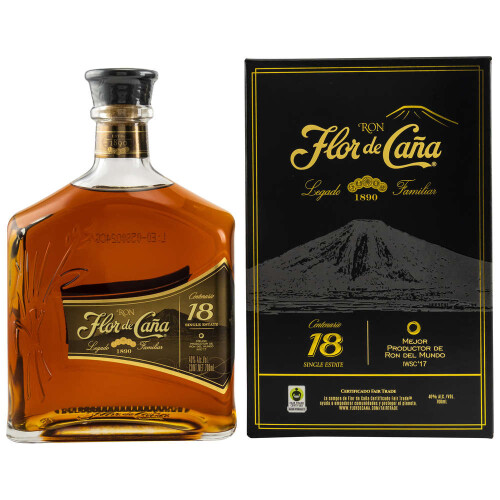Flor de Cana Rum Centenario 18 Jahre Rum Nicaragua 40% 0.70l
