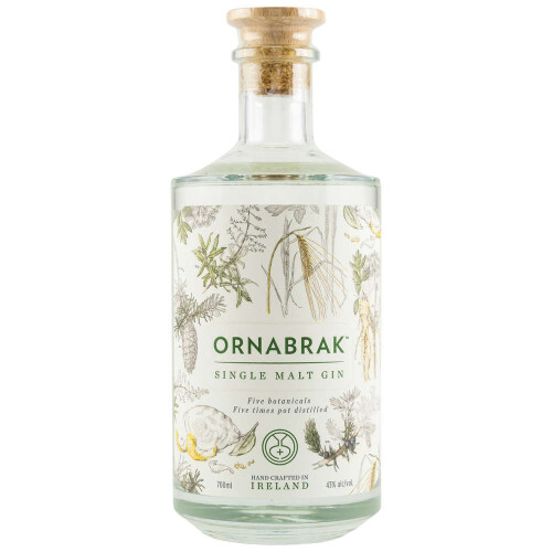Ornabrak Irish Single Malt Gin 43% vol. 700ml