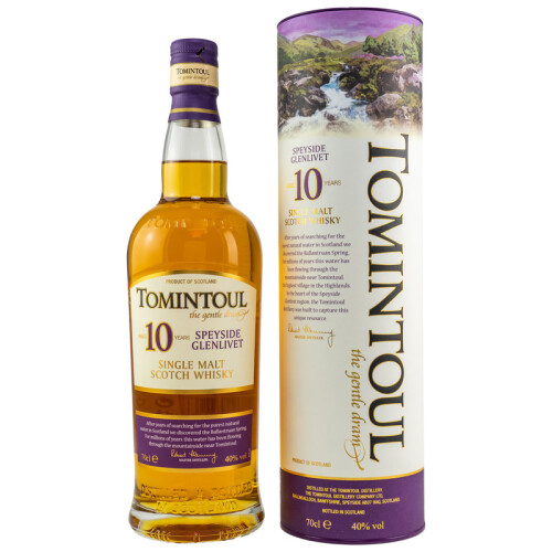 Tomintoul 10 Jahre Whisky - Single Malt Schottland 40% 0,70l