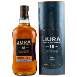Isle Jura 18 Jahre | Schottland Whisky | Single Malt Scotch torfig | Insel | Tube - 44% 0.70l