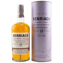 Benriach 12 Jahre The Smoky Twelve | Schottland Whisky | Speyside Single Malt Scotch | Tube - 46% 0.70l