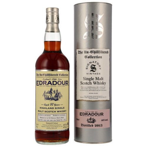 Edradour 10 Jahre - 2013/2023 Cask #253-256 Signatory Whisky 46% 0,70l